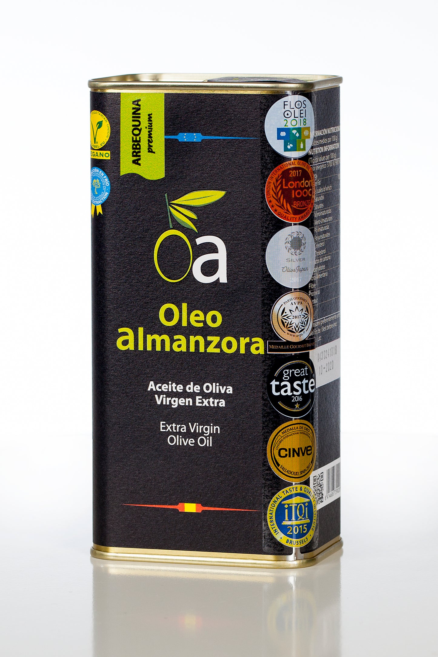Extra Virgin Olivenöl (EVOO) - Arbequina Premium 500ml / Metal
